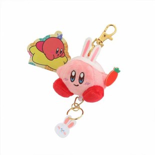 新款任天堂游戏星之卡比挂件钥匙扣毛绒玩偶日本卡通公仔挂件挂饰