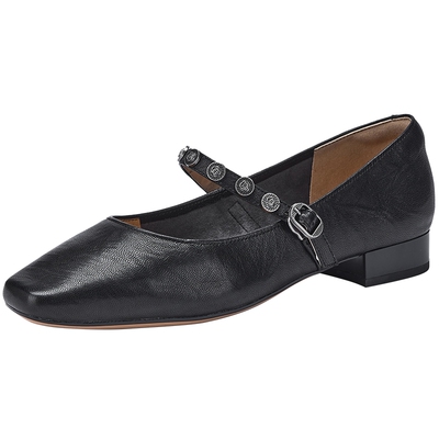 热风玛丽珍女鞋2026年春新款百搭浅口单鞋低跟休闲鞋子H24W26108