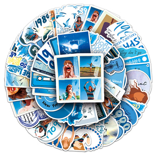 50张Taylor泰勒霉霉专辑1989欧美明星周边装饰手机壳水杯手账贴纸