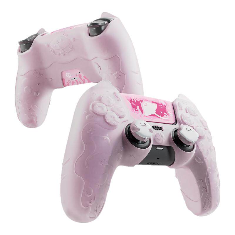PlayVital派唯酱新品海洋生物半透明适用于PS5游戏手柄套硅胶防滑