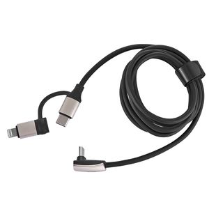 3W弯头快充数据线苹果安卓二合一手机充电线加长车载Type-C快充线