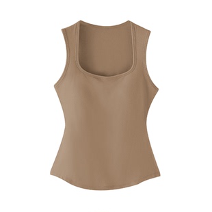 280g带胸垫保暖内衣女磨绒自发热吊带背心打底秋冬季加绒肌底衣女