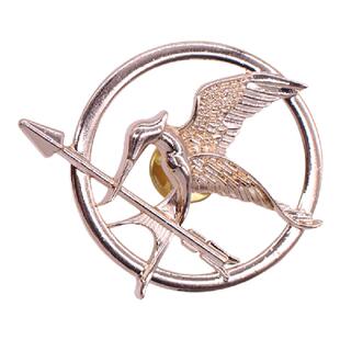 欧美电影周边饰品饥饿游戏嘲笑鸟学舌鸟复古简约个性小鸟胸针别针