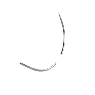 手工弯针缝纫弧形针大眼手缝针半圆型异形皮革针L角弯处J形假发针