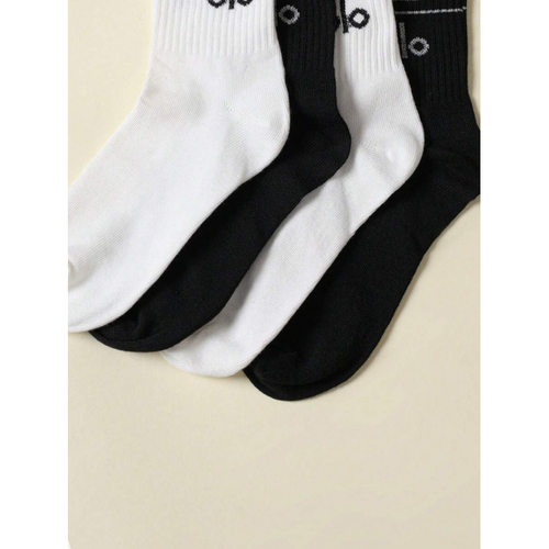 O 17833 AIO Letter Yoga Socks 字母运动高筒瑜伽袜跨境外贸