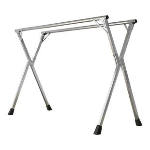 折叠晾衣架落地室内家用阳台卧室不锈钢室外伸凉缩杆式晒被子神器