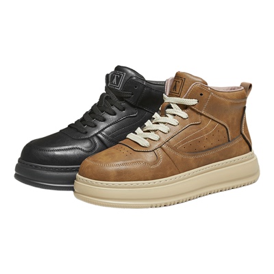 TATA他她男鞋2025冬新款运动休闲高帮板鞋休闲鞋子马丁靴OFK01DD5