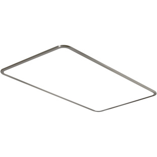 爱多辉不锈钢色包豪斯极简客厅吸顶灯超薄护眼书房卧室大厅灯7008