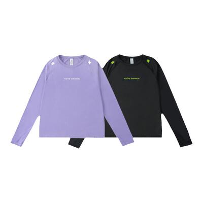 DK圆领长袖瑜伽弹力T恤防晒速干