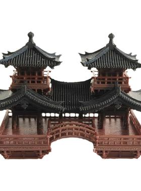 钰书房双子楼摆件中式客厅原创好