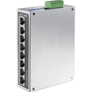 普联TP-LINK TL-SG2008工业级全千兆8口网管交换机模块防尘抗干扰耐高温轨道导轨式VLAN端口镜像监控12V/24V