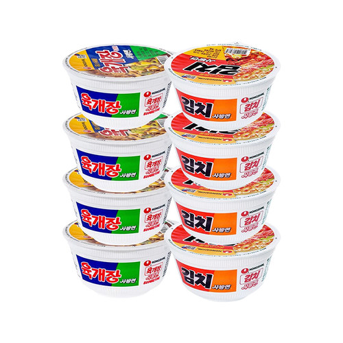 【自营】农心辣白菜杯面泡菜小碗面桶装泡面方便面牛肉味拉面韩国