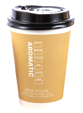 一次性咖啡杯带盖豆浆商用奶茶杯