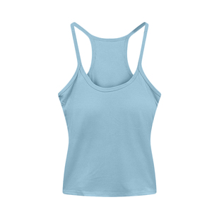 alex stevens浅蓝色吊带背心女内搭夏季辣妹外穿修身无袖ins上衣