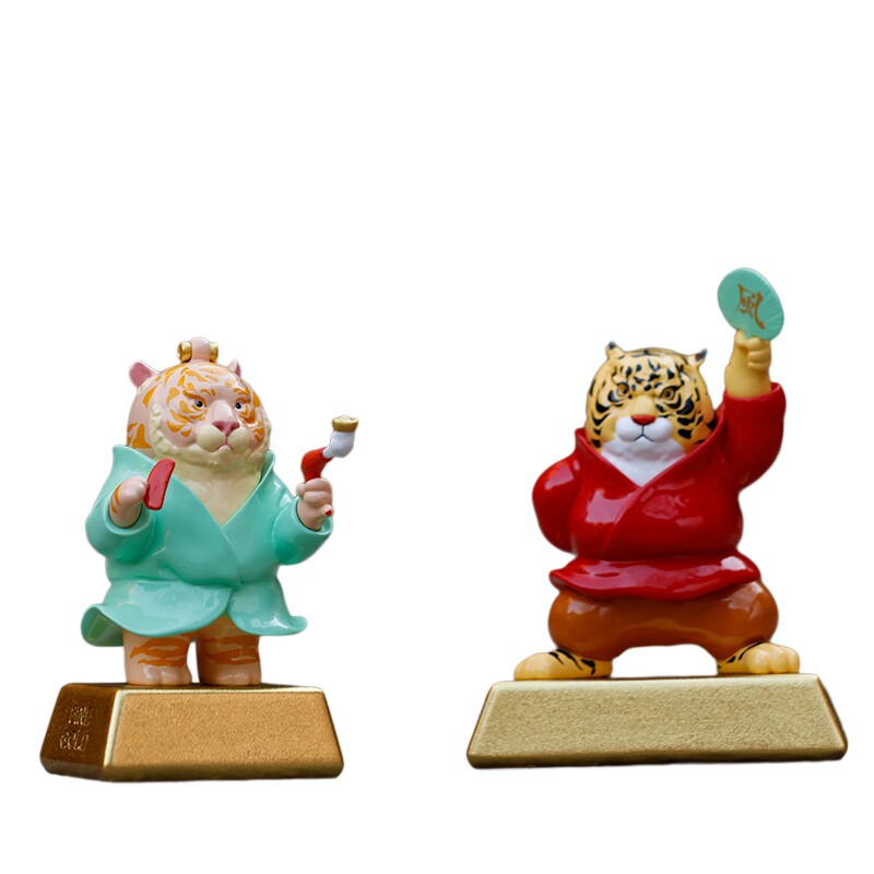 稀奇艺术虎年金砖桌面装饰礼品