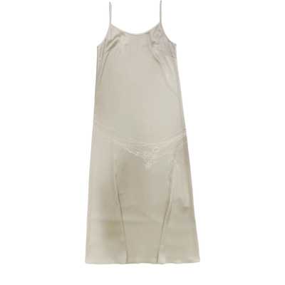 秋冬新品ivy吕颖博主同款【CPLUS SERIES】缎面腰链印花连衣裙