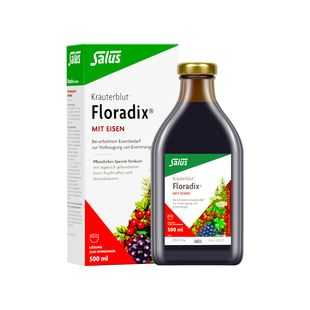 Salus莎露斯德国红铁元补铁剂气血孕妇Floradix铁元素口服液500ml