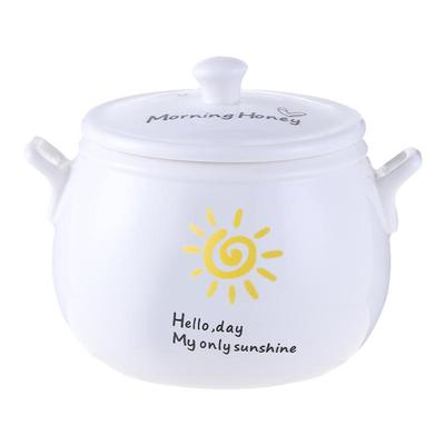 耐高温陶瓷双耳防烫带盖蒸蛋碗