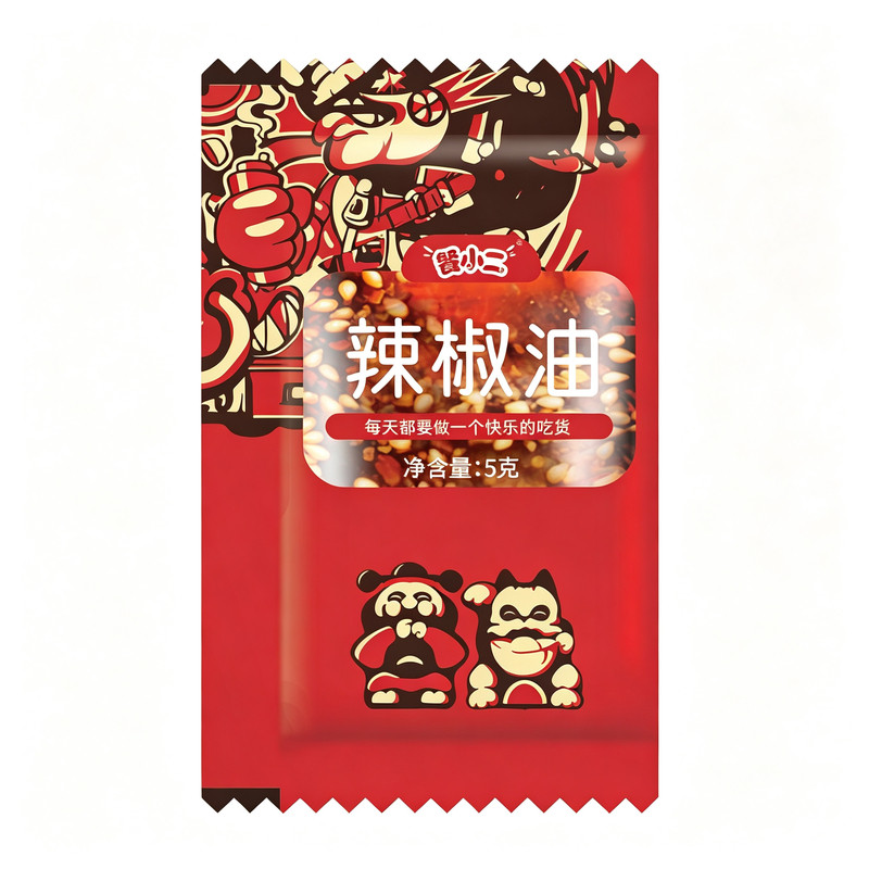 餐小二辣椒油醋包1600袋组合
