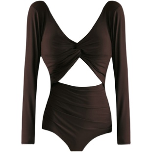 泳衣女泡温泉遮肚显瘦游泳连体保守大码2025年新款高级感泳装女