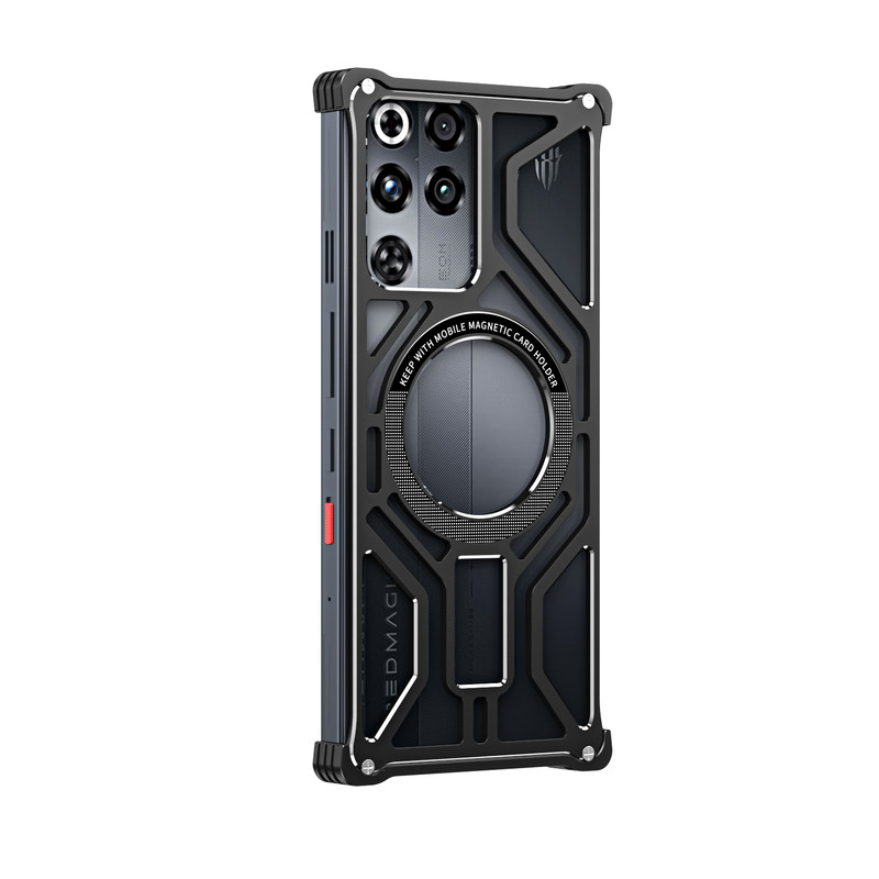 适用红魔11pro+金属手机壳10pro铝合金无边框保护套红魔9Spro镂空散热透气冰铝防摔全包外壳红魔系列男潮爆款