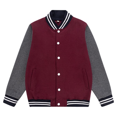 伊顿校服小学生男女童英伦春秋棒球服枣红藏青连帽运动服套装校服