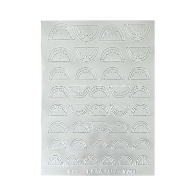 gaoy戈雅多用镂空格纹花边法式定位辅助美甲贴纸指甲喷绘模板工具