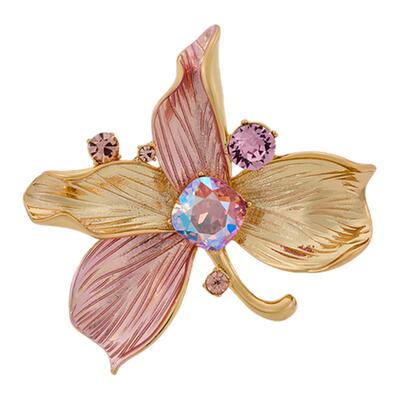 Eternelle雾镜花庭轻奢优雅胸针