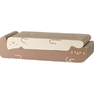 福丸叠猫猫猫抓板耐磨不掉屑防猫抓沙发保护猫爪板耐抓瓦楞纸蹭痒