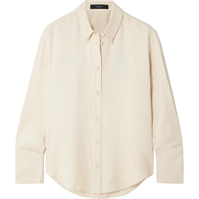 【折扣】Joseph 女简约隽永直筒斜纹布衬衫