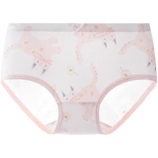 英氏女童内裤A类莫代尔抑菌三角裤儿童中大童短裤2026年春秋新款