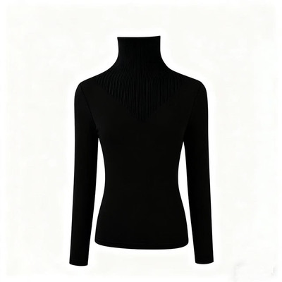 双面澳绒高领打底时尚百搭长袖