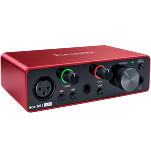Focusrite福克斯特solo3/2i2四代唱歌录音直播乐器专用外置声卡