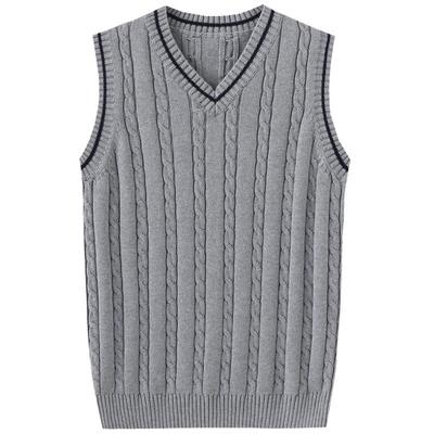 无袖针织衫背心秋冬V领毛衣马甲
