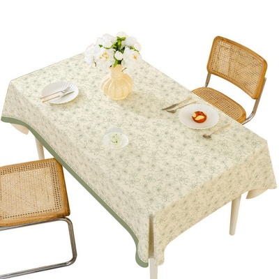 2025新款桌布防水防油免洗防烫天丝轻奢高级感长方形餐桌茶几台布