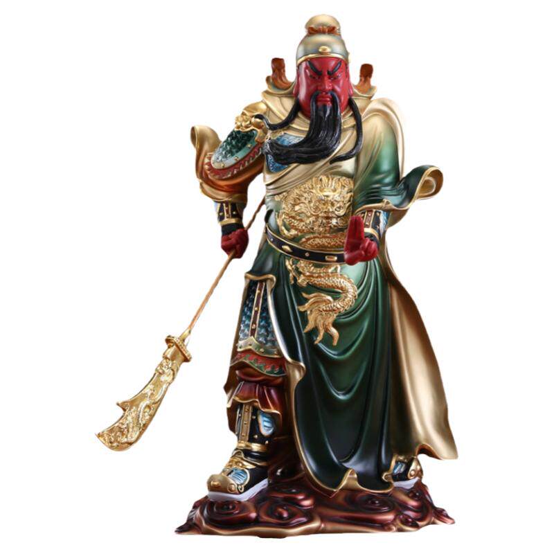 关公摆件关二爷神像纯铜武财神