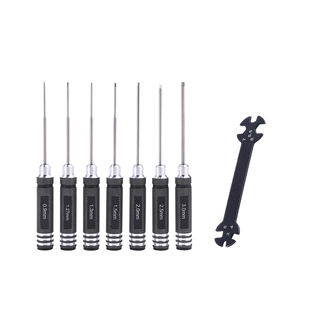 精密镀钛航模内六角螺丝刀 模型车船拆装高硬度快速维修工具套装