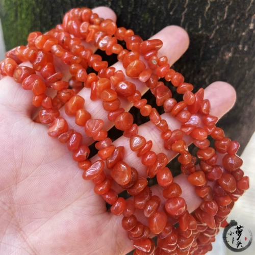 Высококачественный натуральный красный агатовый аксессуар из натурального камня, 8mm