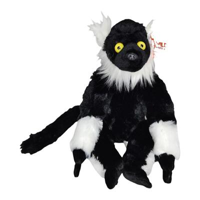 黑白领狐猴仿真毛绒美国WildRepublic正品玩偶自然治愈科普玩具