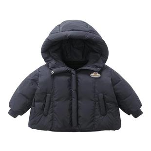 [白鹅绒]齐齐熊男童羽绒服冬季儿童冬装面包服宝宝保暖外套冬三防