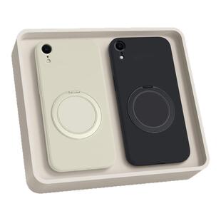 适用苹果XR手机壳iPhoneXR新款iPhone液态硅胶ipxr保护套ixr支点壳带支架男女iponexr全包防摔磁吸外壳高级感