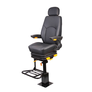 A04真皮升降旋转带踏板座椅改装货船轮船游艇渔船船舶驾驶员座椅