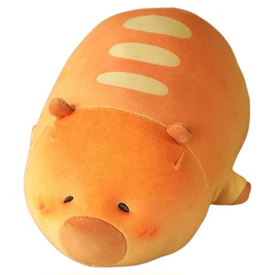 豚豚崽正版毛绒公仔卡皮巴拉发声汉堡解压神器解闷玩具捏捏乐