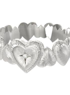 Mouhooland/暮后之地刻骨铭心爱心戒指情侣款指环拉丝工艺食指戒