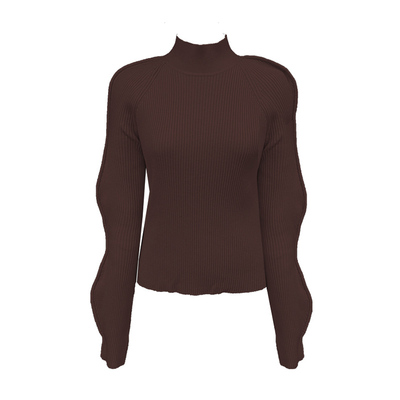 容子木ROSEMOO24年秋季新款波浪袖打底衫RCL3TW447D