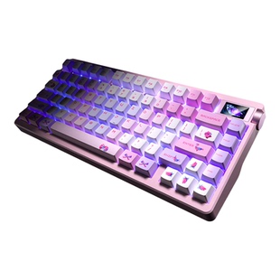 狼蛛nova75三模无线机械键盘蓝牙有线电竞游戏三角洲外设显示屏75