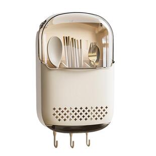 新款筷子收纳盒壁挂式家用高档筷子筒厨房快子勺子置物架筷篓筷笼