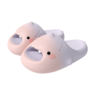 可爱渐变小萌鲨儿童拖鞋女孩2026新款女童外穿小公主女宝宝凉拖鞋