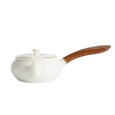 德化白瓷侧把功夫茶具