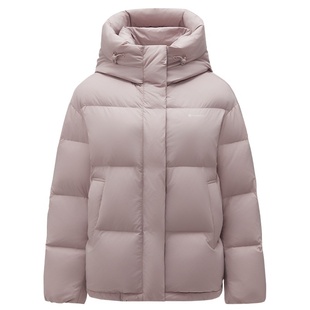 坦博尔羽绒服女款冬季2025新款短款连帽保暖时尚休闲面包服外套